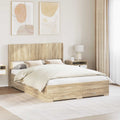 Bed Frame Storage Headboard Sonoma Oak 150 X 200 Cm 203 cm