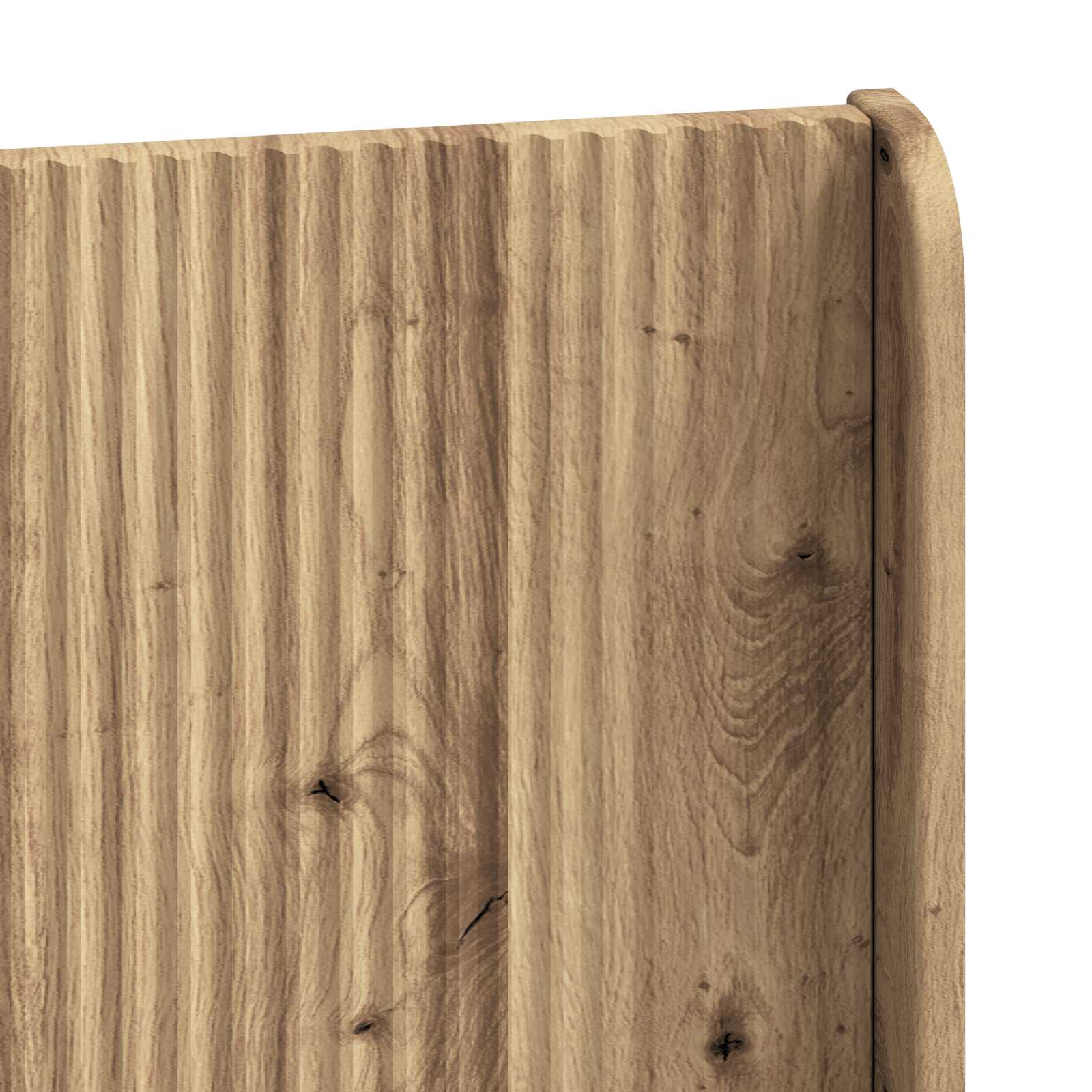 Bed Frame With Storage And Headboard Artisan Oak 120 X 190 Cm