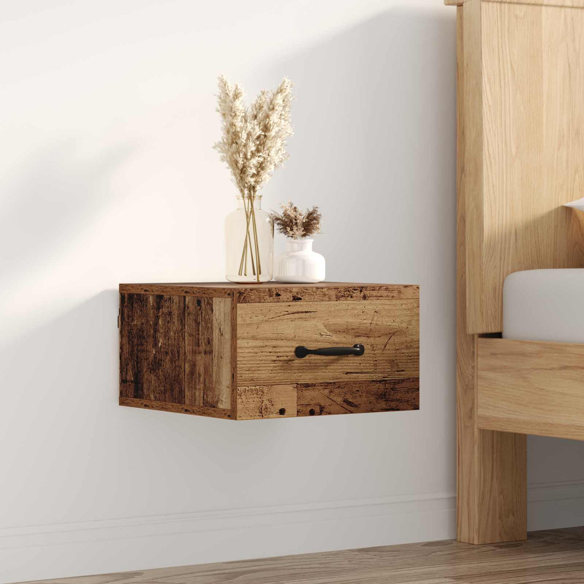 Wall-Mounted Bedside Cabinet 35X35X20 Cm