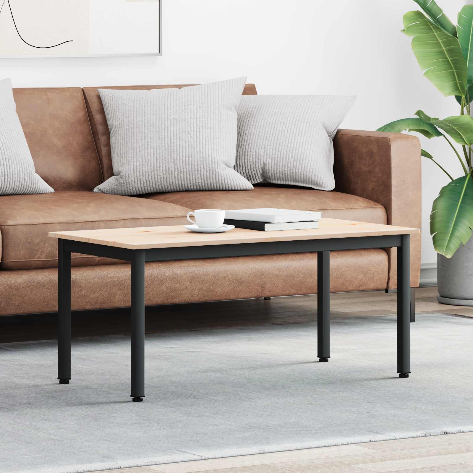 Coffee Table Solid Pine Wood
