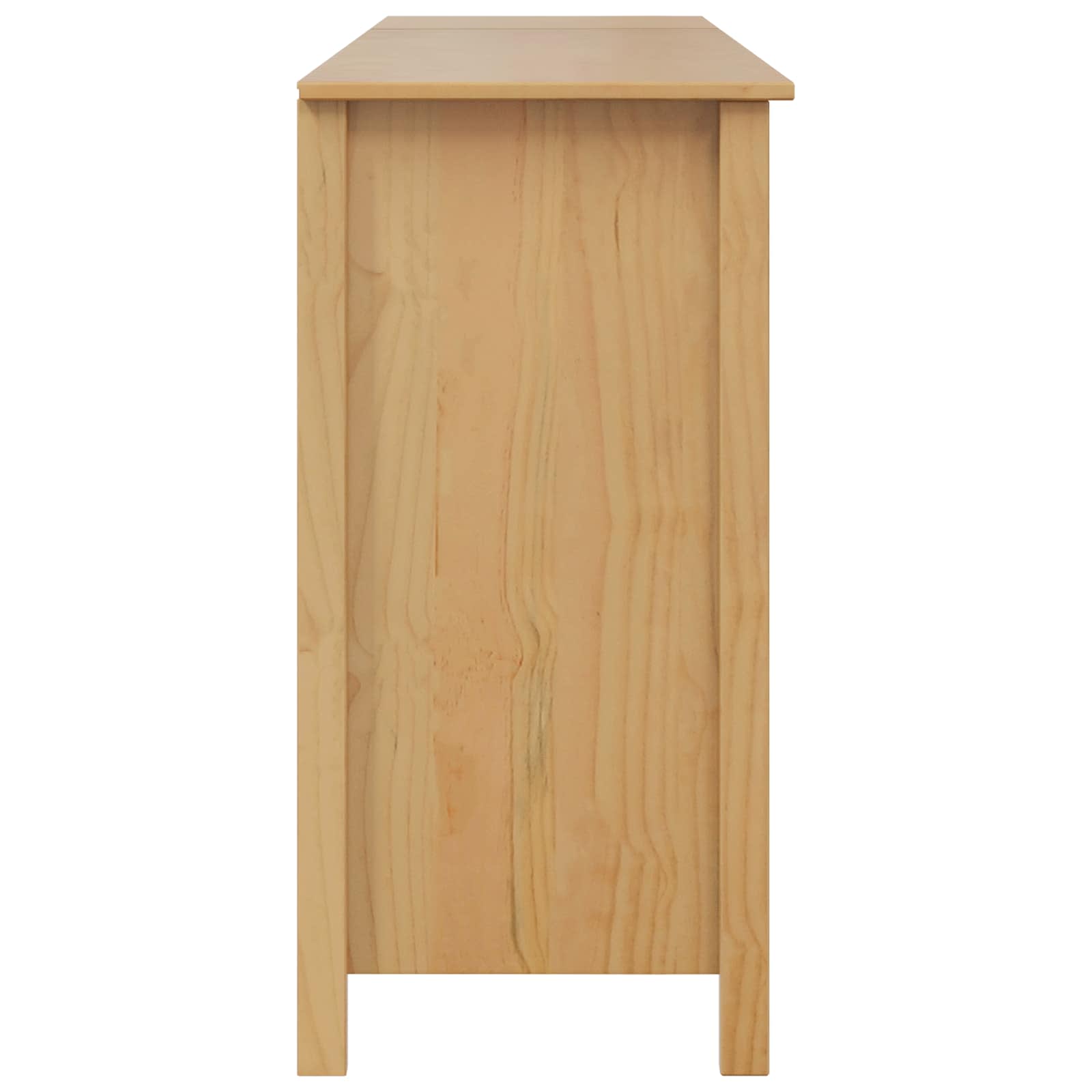 Sideboard Hill Honey Brown 154 X 40 X 80 Cm Solid Pine Wood