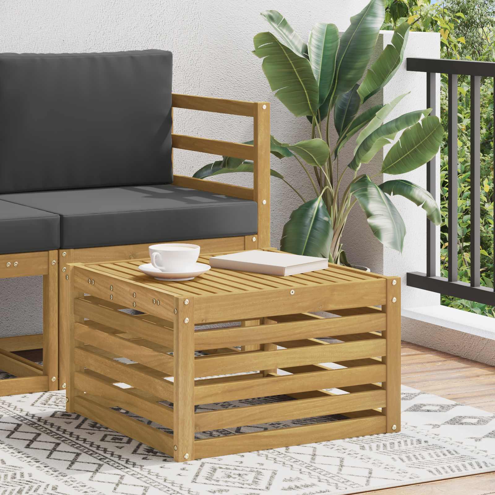 Outdoor 91 X 63 X 73 Cm Solid Acacia Wood