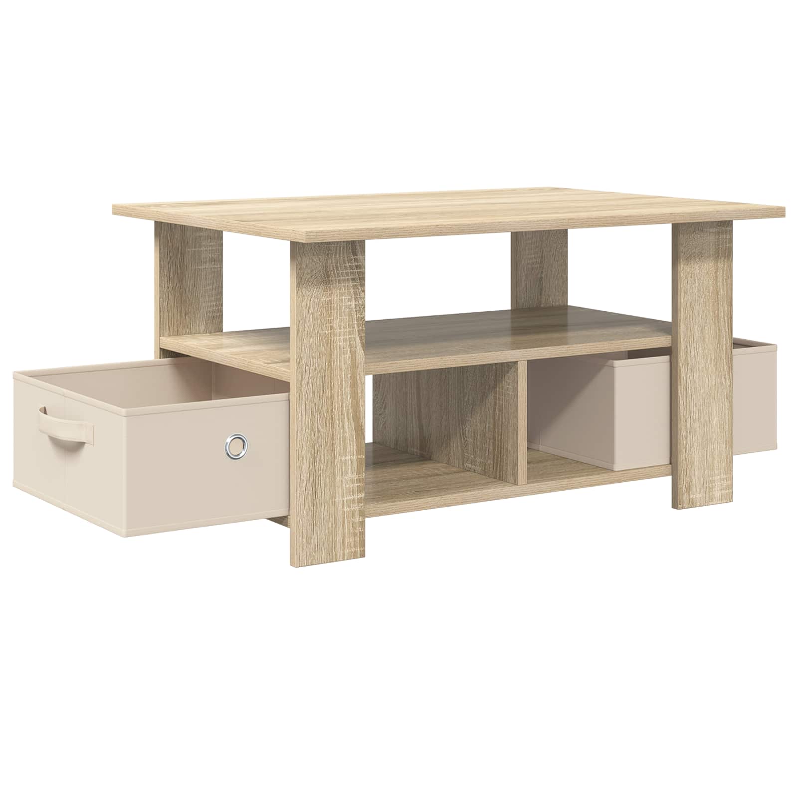 Coffee Table 77 X 55 X 42 Cm Engineered Wood