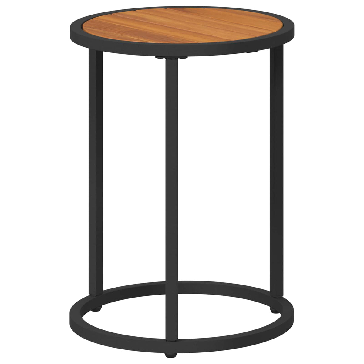 Coffee Table Set 2 Pcs 55 X 45 Cm Steel 55 X 55 X 45 Cm Weather Resistant Glass