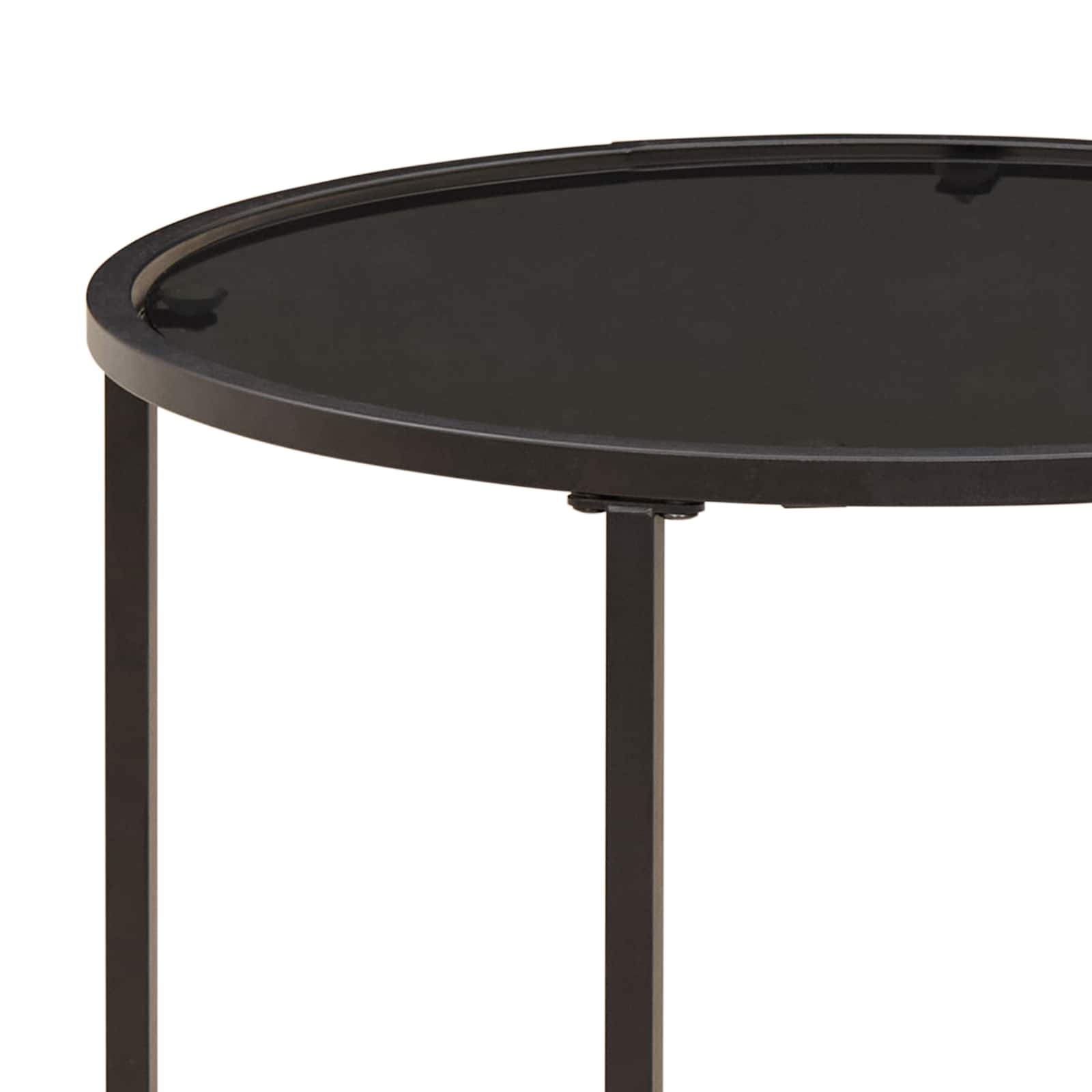 Coffee Table Set 2 Pcs 55 X 55 X 45 Cm Steel