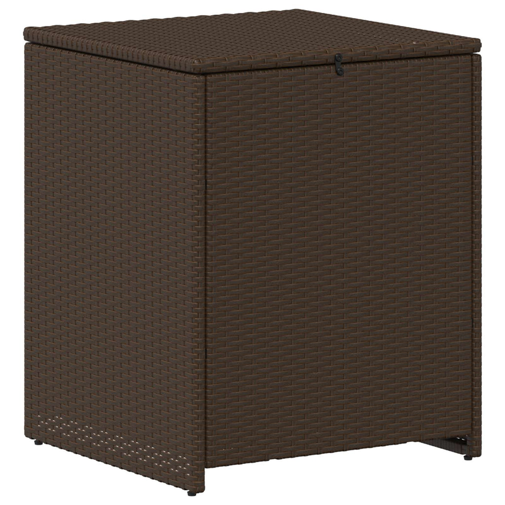 Outdoor Storage Boxes Garden Cushion Box Poly Rattan 55Cm Chest Grey Black Brown