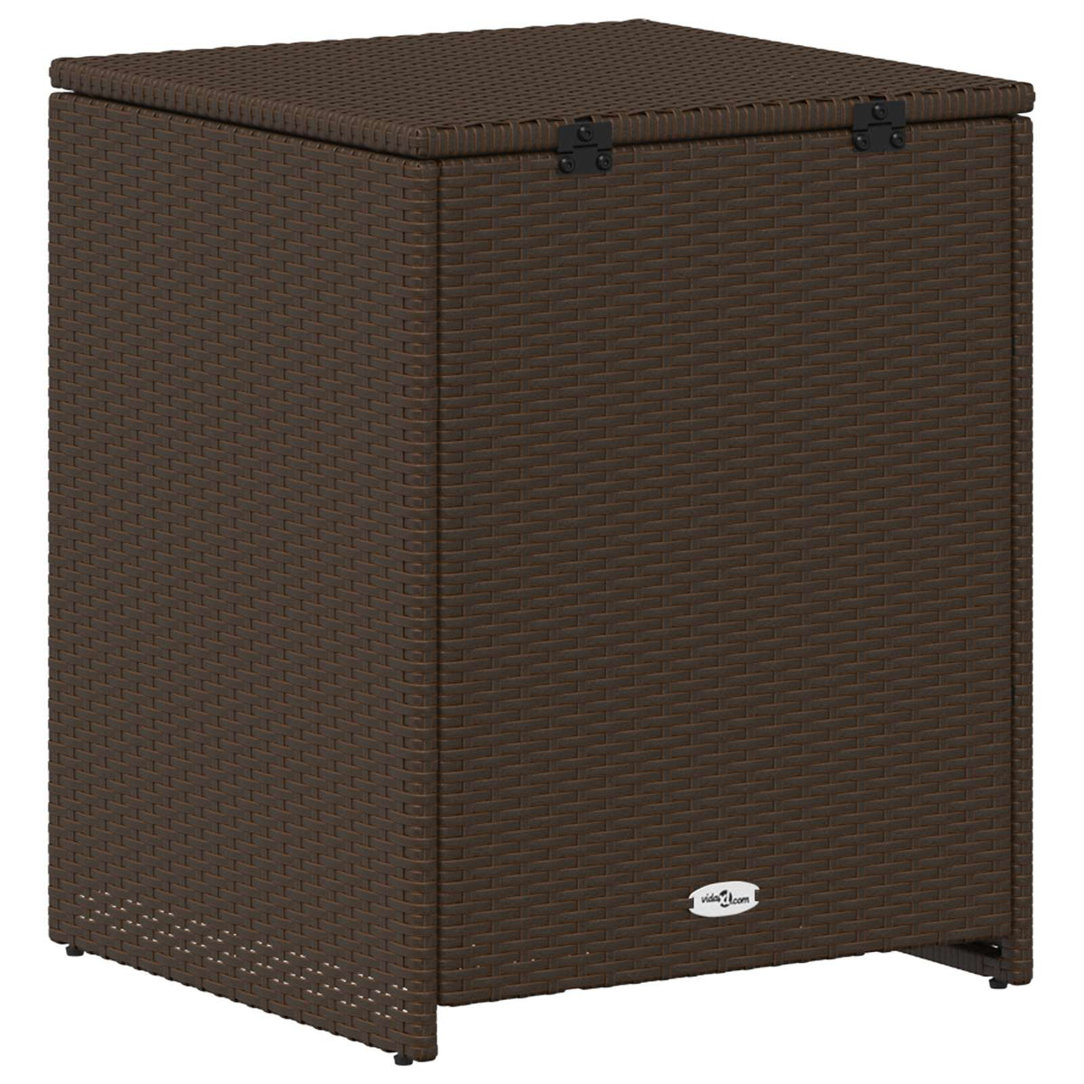 Outdoor Storage Boxes Garden Cushion Box Poly Rattan 55Cm Chest Grey Black Brown