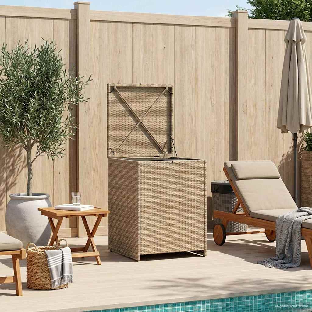 Cushion Box 55 X 55 X 69 Cm Poly Rattan