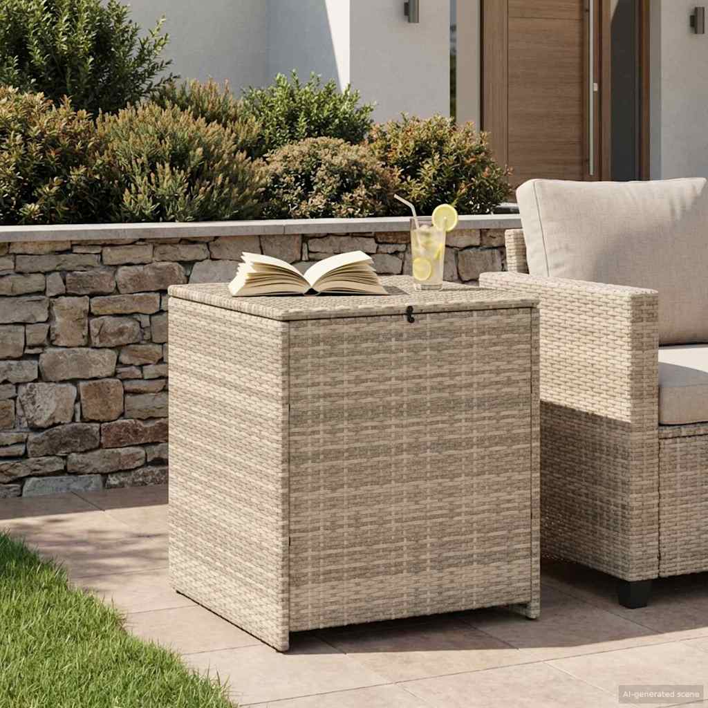 Cushion Box 55 X 55 X 69 Cm Poly Rattan
