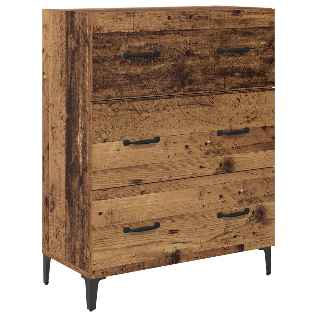 Highboard 69.5 X 34 X 180 Cm Engineered Wood