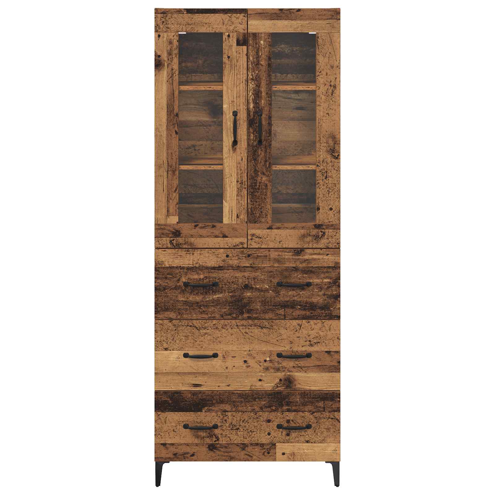 Highboard 69.5 X 34 X 180 Cm Engineered Wood