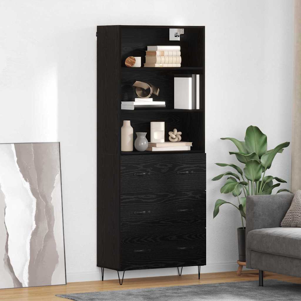 Highboard 69.5X34X180 Cm Engineered Wood