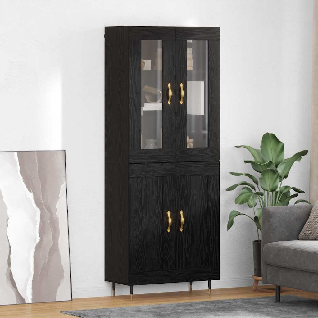 Highboard 69.5X34X180 Cm Engineered Wood