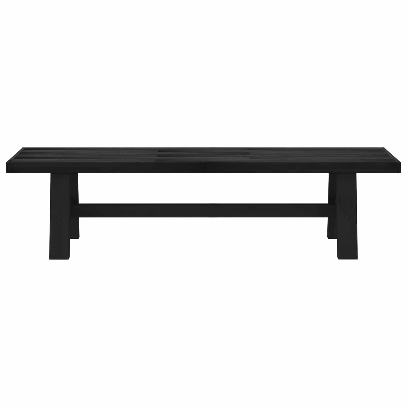 Dining Bench Noain 160 X 41 X 45 Cm Solid Pine Wood Black