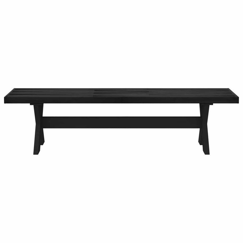 Dining Bench Noain 160 X 41 X 45 Cm Solid Pine Wood Black