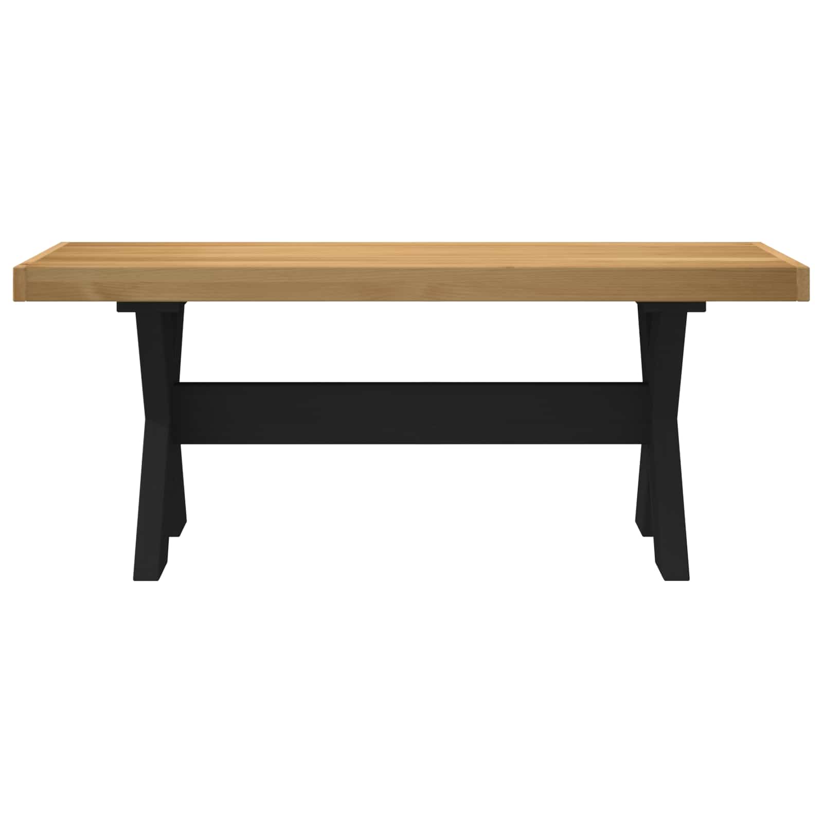Dining Bench Noain 120 X 41 X 45 Cm Solid Pine Wood Natural