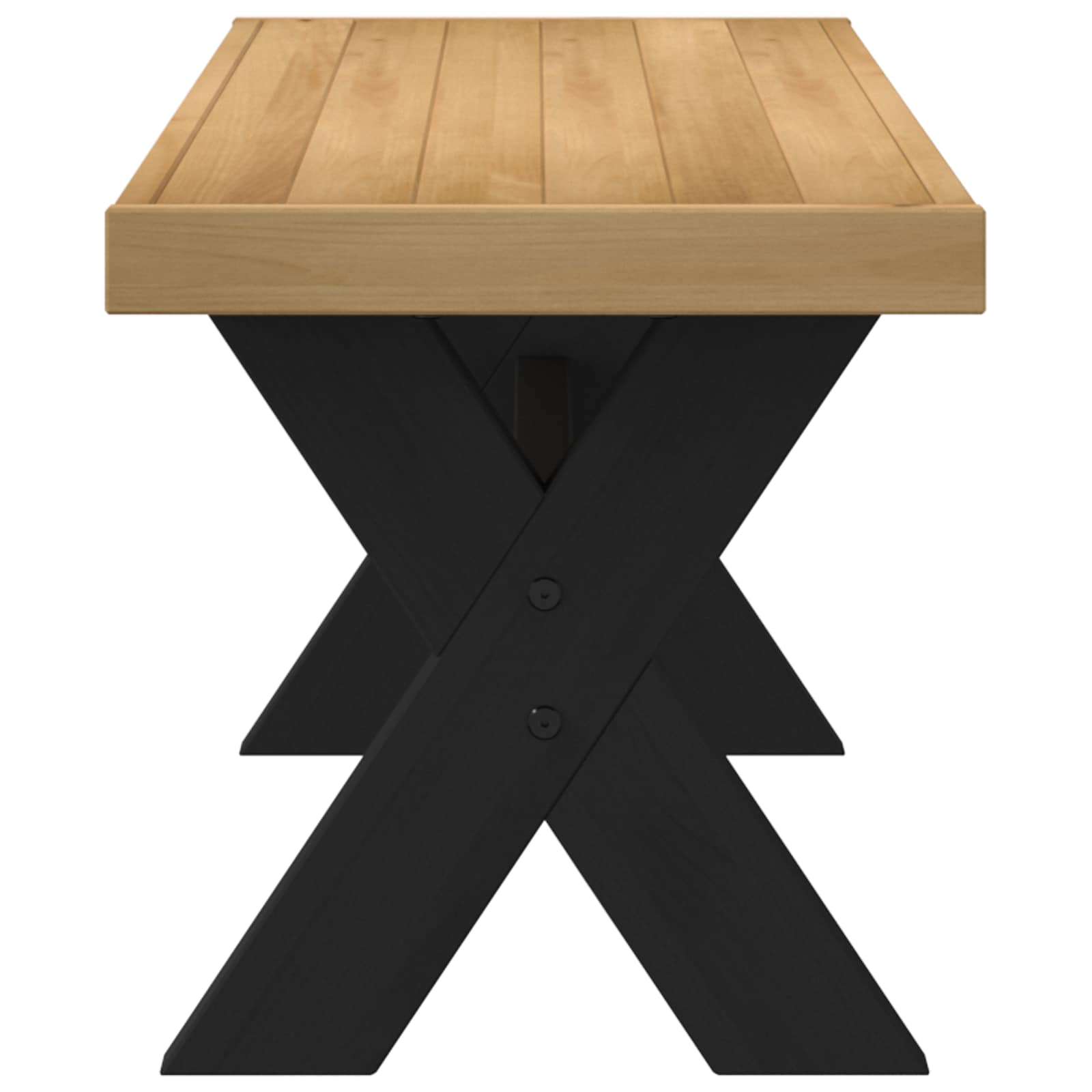 Dining Bench Noain 120 X 41 X 45 Cm Solid Pine Wood Natural