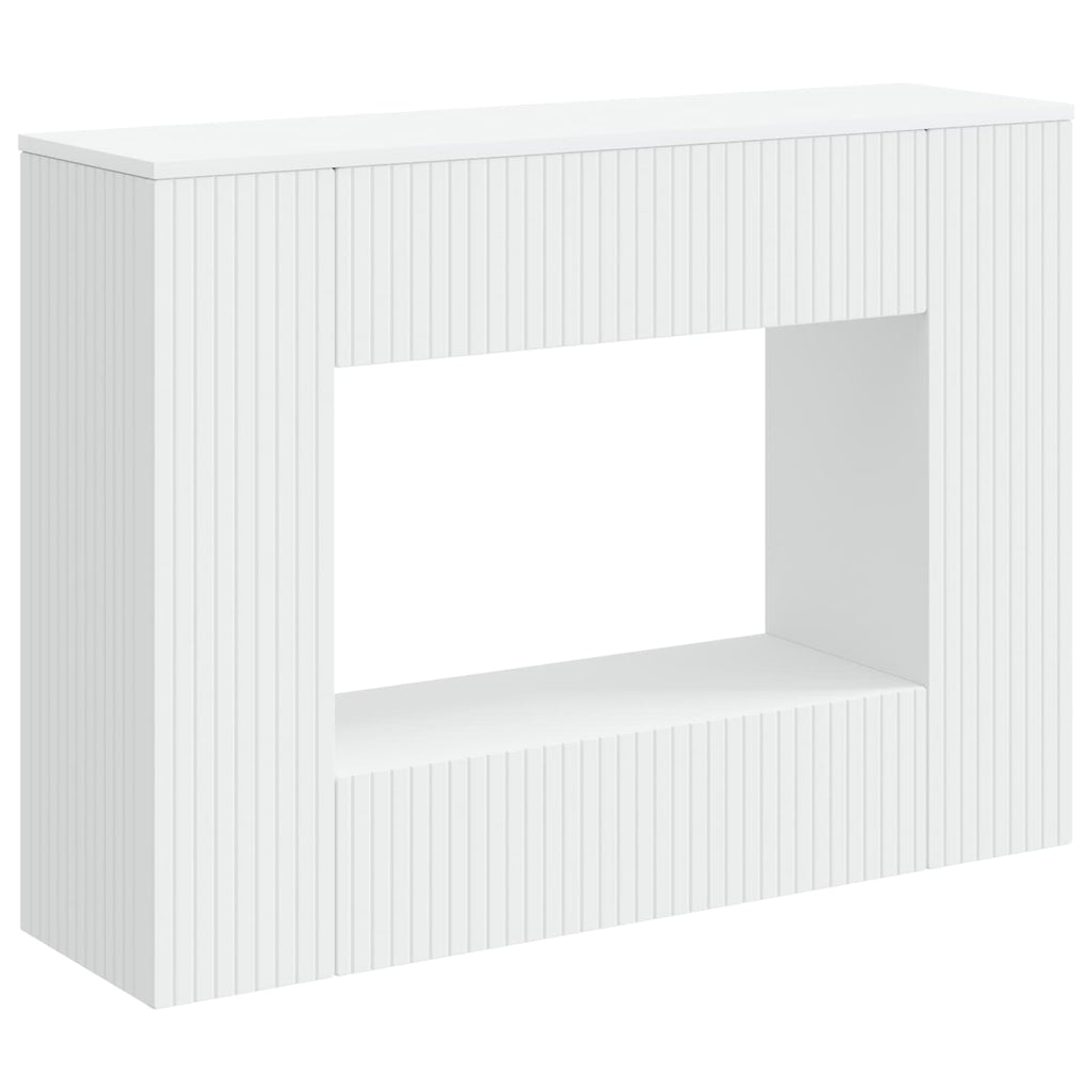 Console Table Striped Engineered Wood