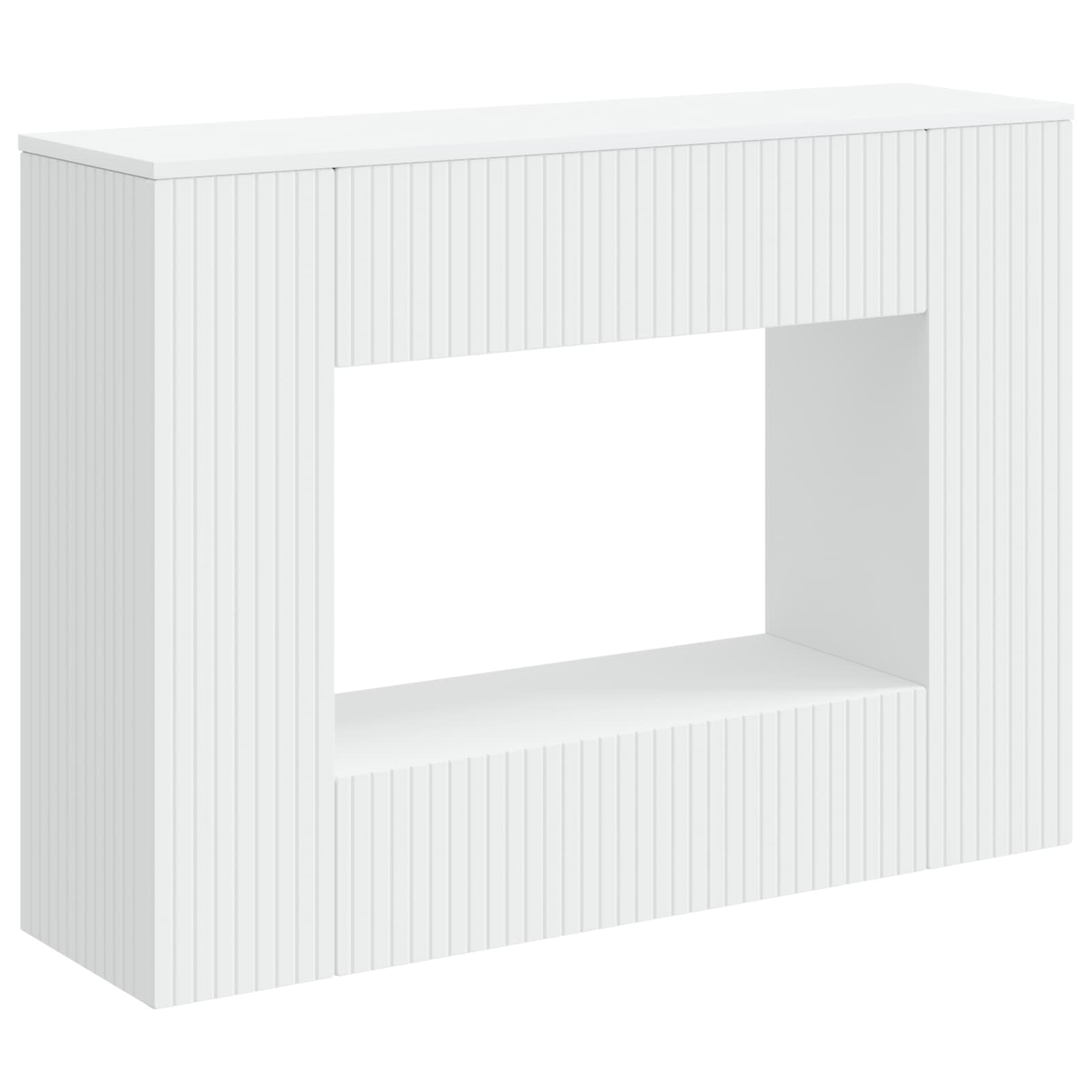 Console Table Striped Engineered Wood