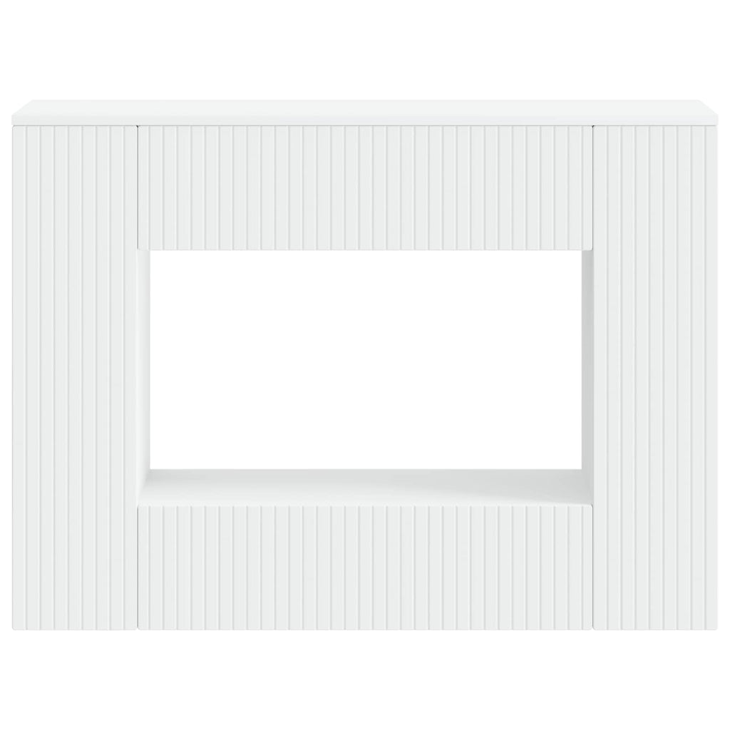Console Table Striped Engineered Wood