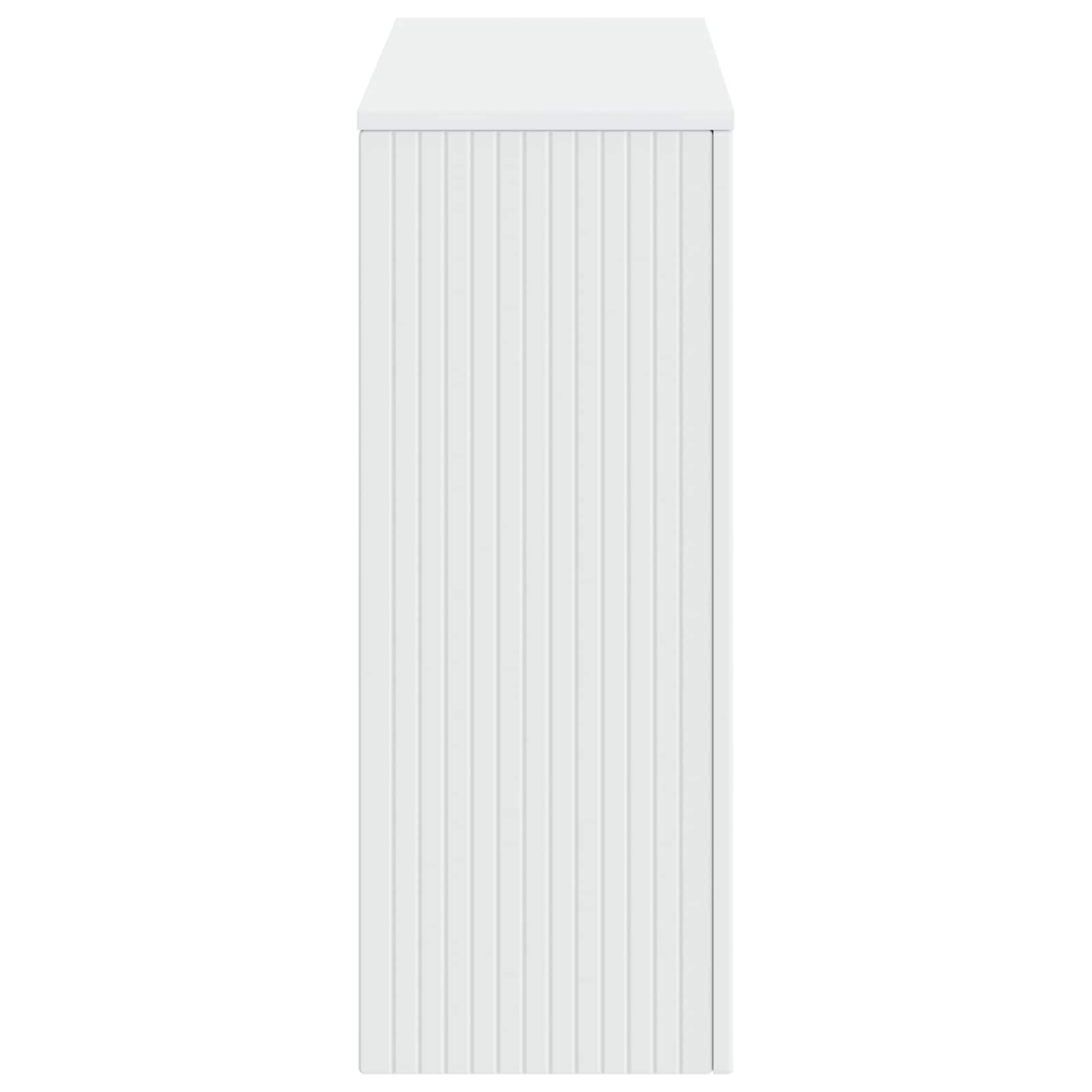 Console Table Striped Engineered Wood