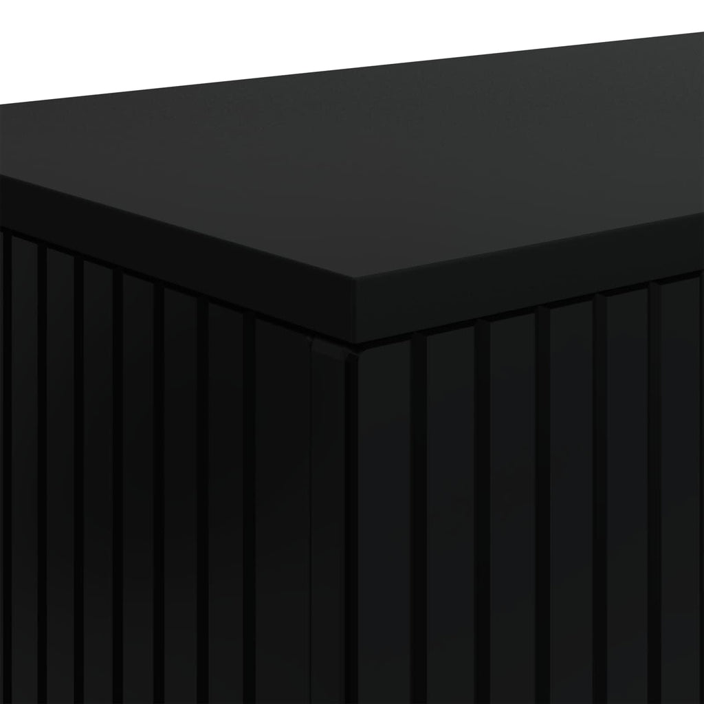 Console Table Striped Engineered Wood