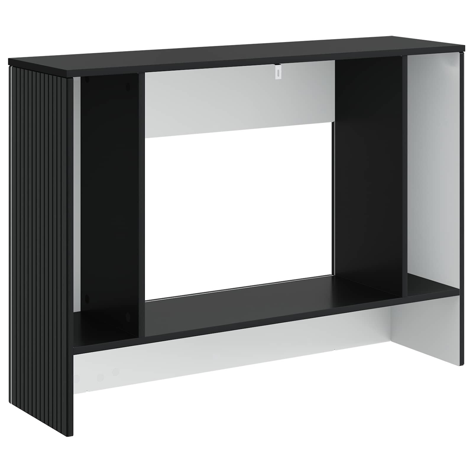 Console Table Striped Engineered Wood