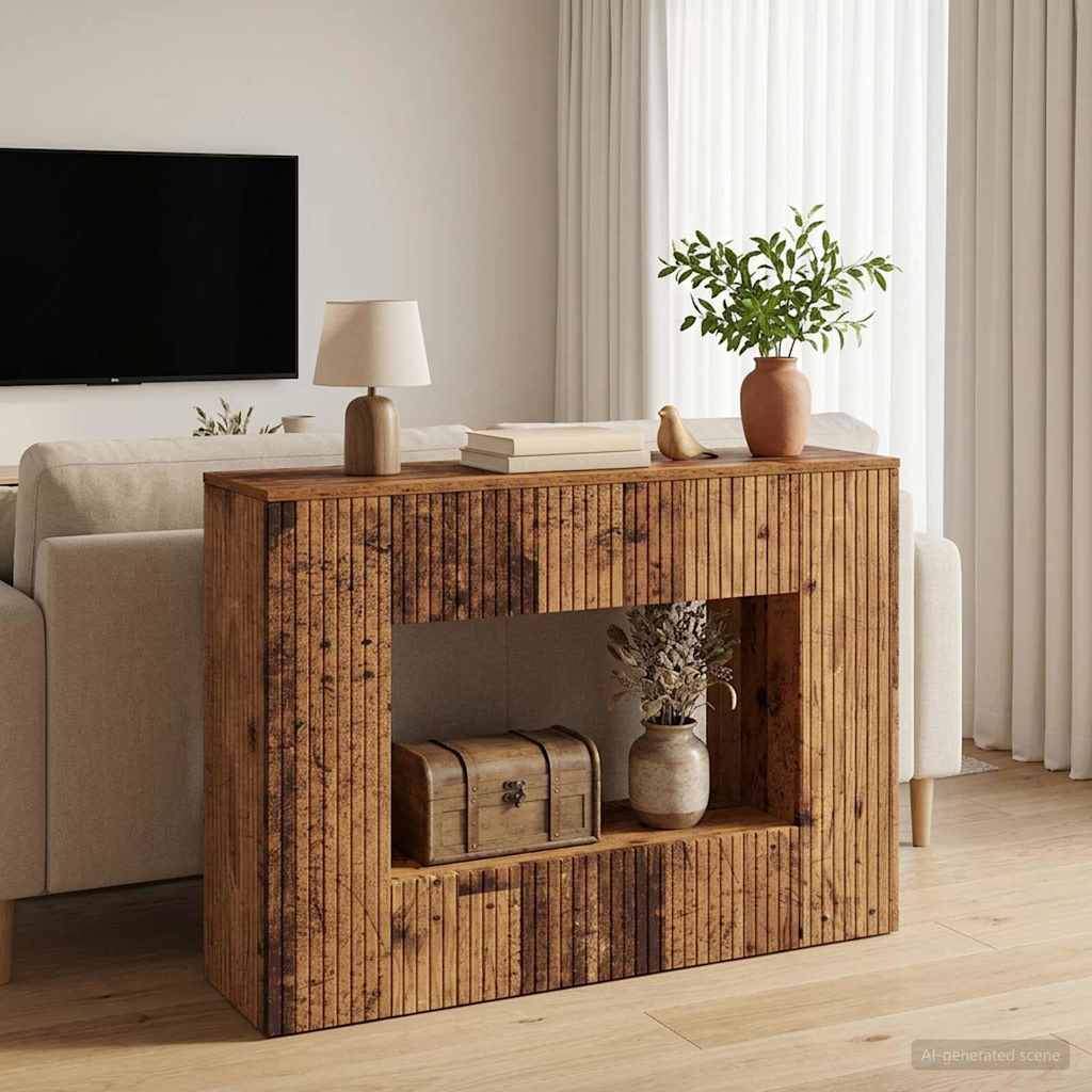 Console Tables Table Striped Engineered Wood