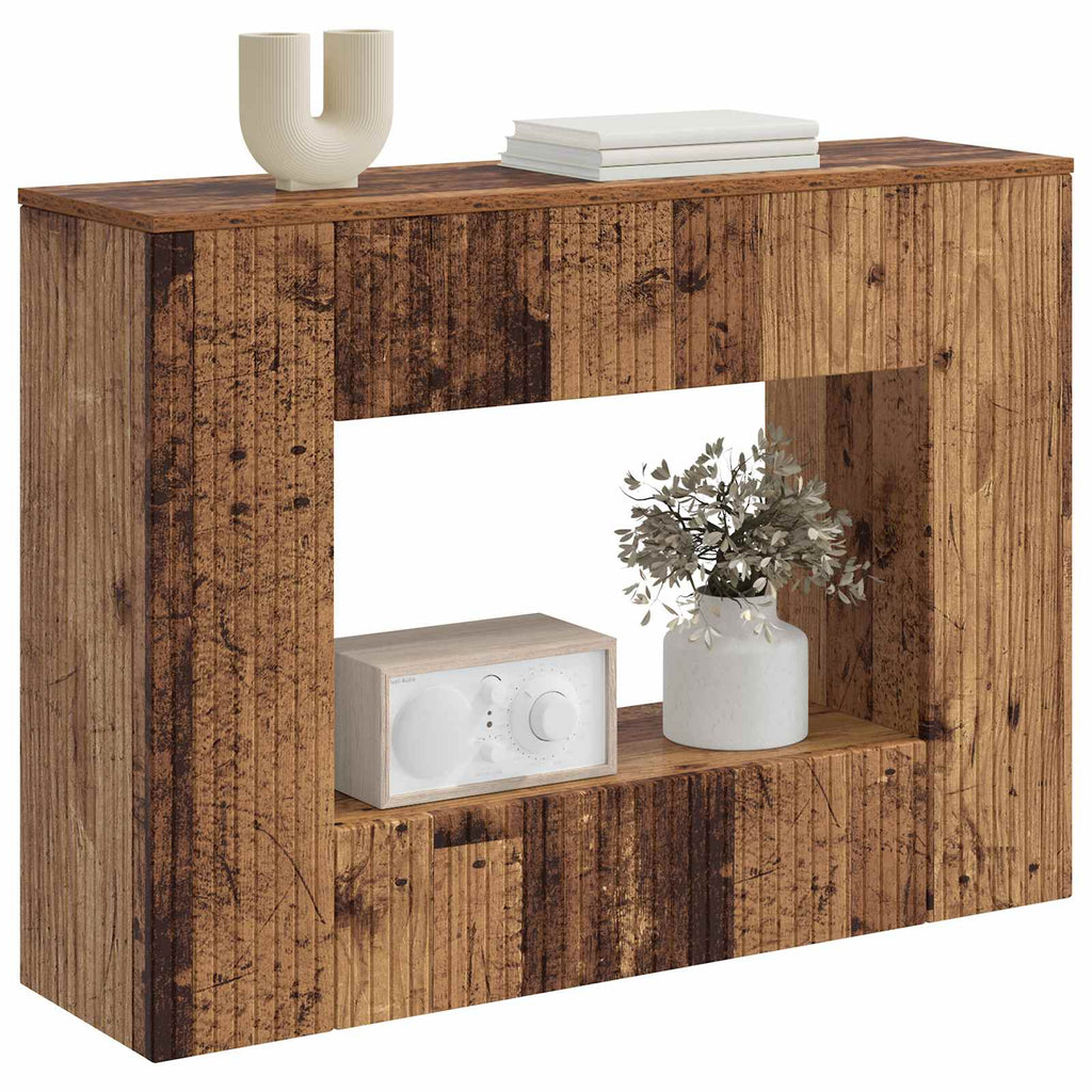 Console Tables Table Striped Engineered Wood