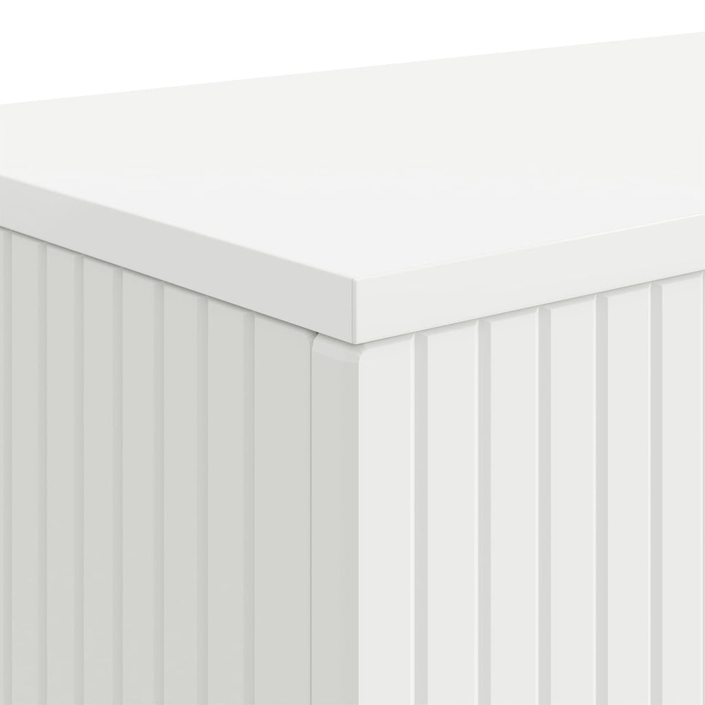 Console Table Striped Engineered Wood