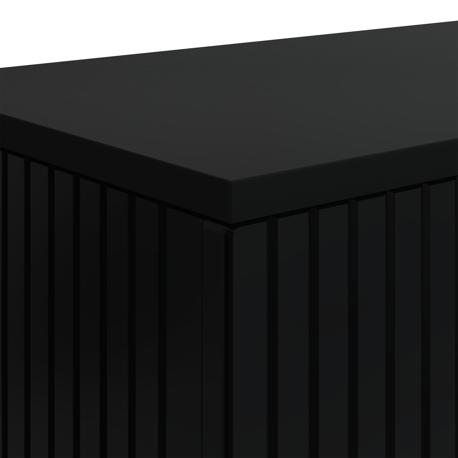 Console Table Striped Engineered Wood