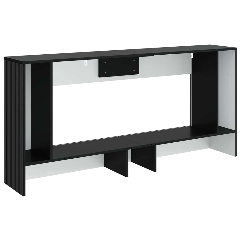 Console Table Striped Engineered Wood