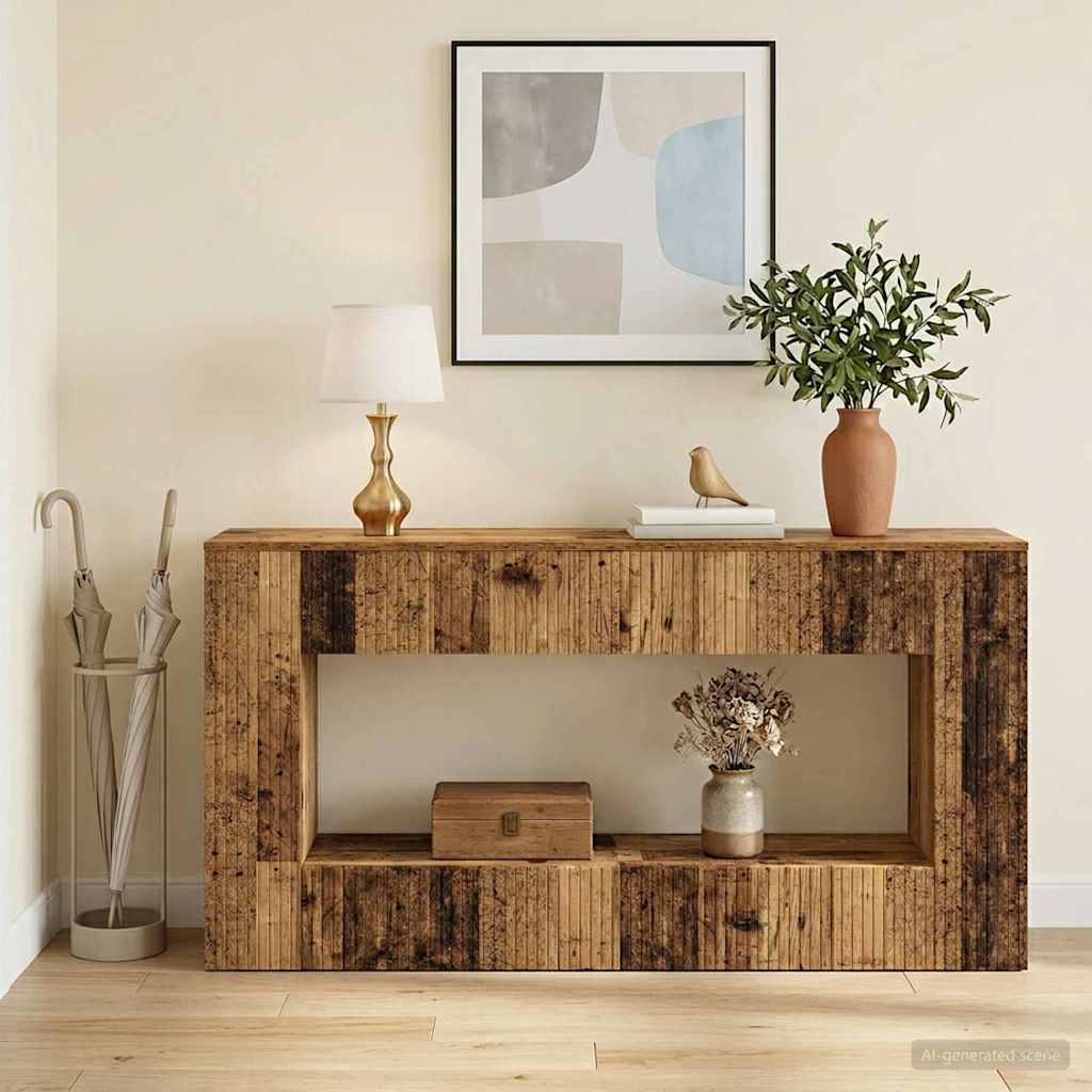 Console Tables Table Striped Engineered Wood