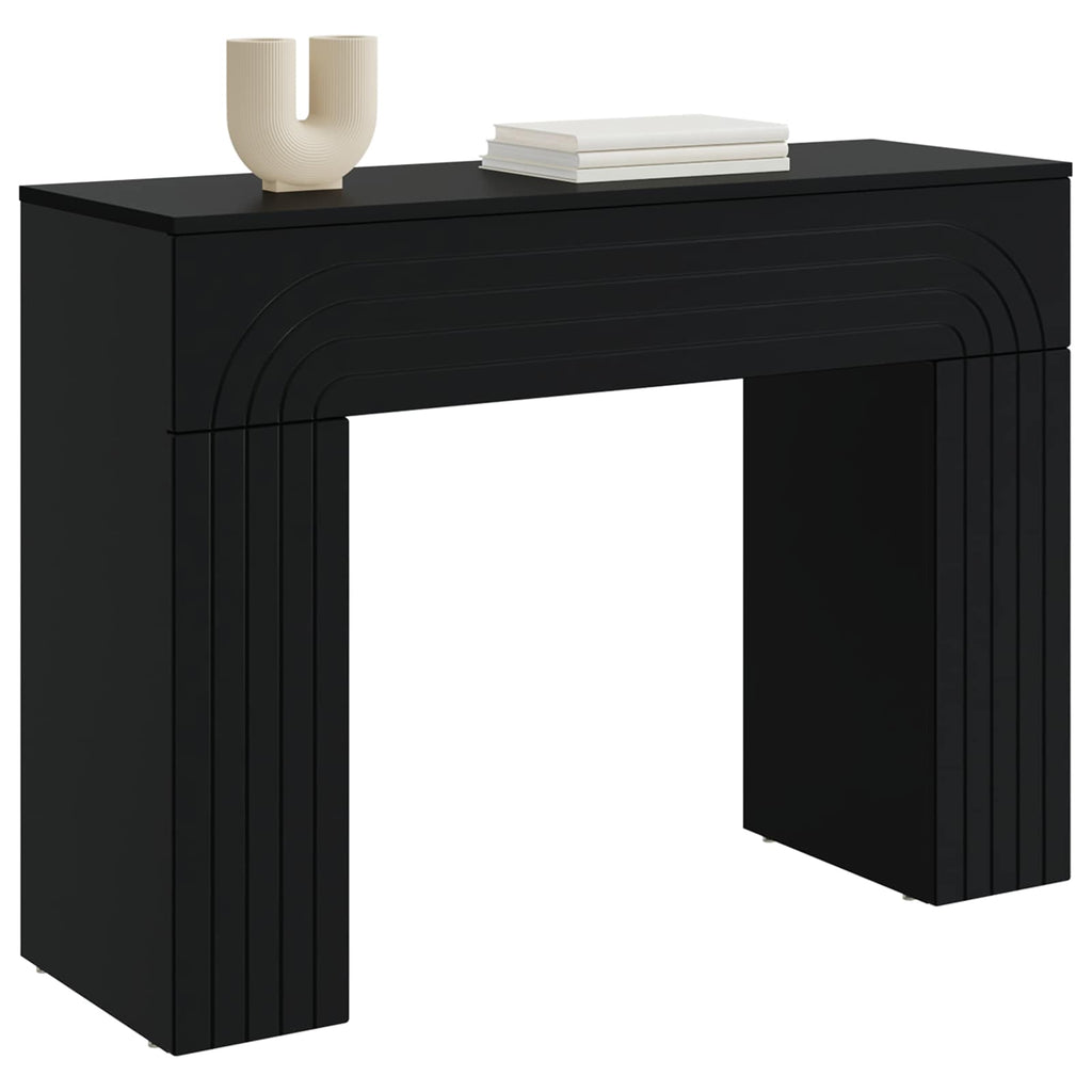 Console Tables Coffee Table 102 X 35 75 Cm Engineered Wood White Old Wood Black