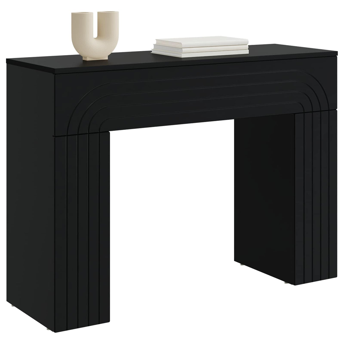 Console Tables Coffee Table 102 X 35 75 Cm Engineered Wood White Old Wood Black