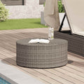 Outdoor Coffee Table Ø 68 X 30 Cm Poly Rattan