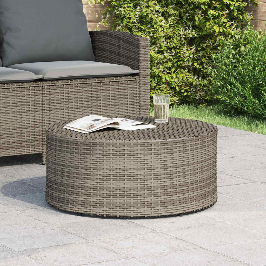 Outdoor Coffee Table Ø 68 X 30 Cm Poly Rattan