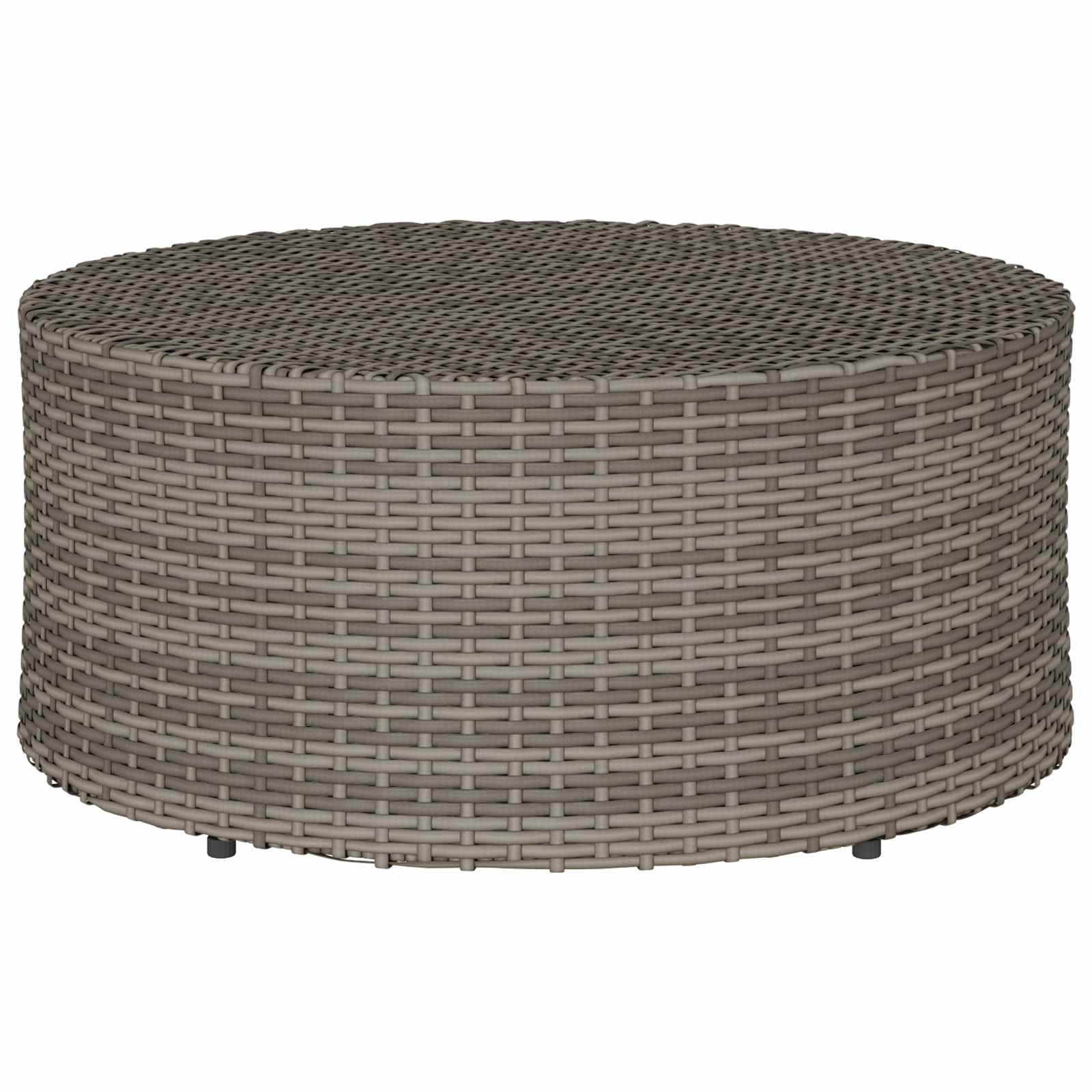 Outdoor Coffee Table Ø 68 X 30 Cm Poly Rattan