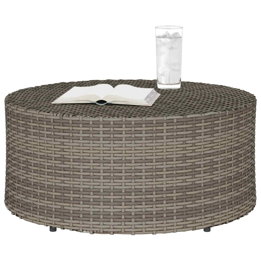 Outdoor Coffee Table Ø 68 X 30 Cm Poly Rattan