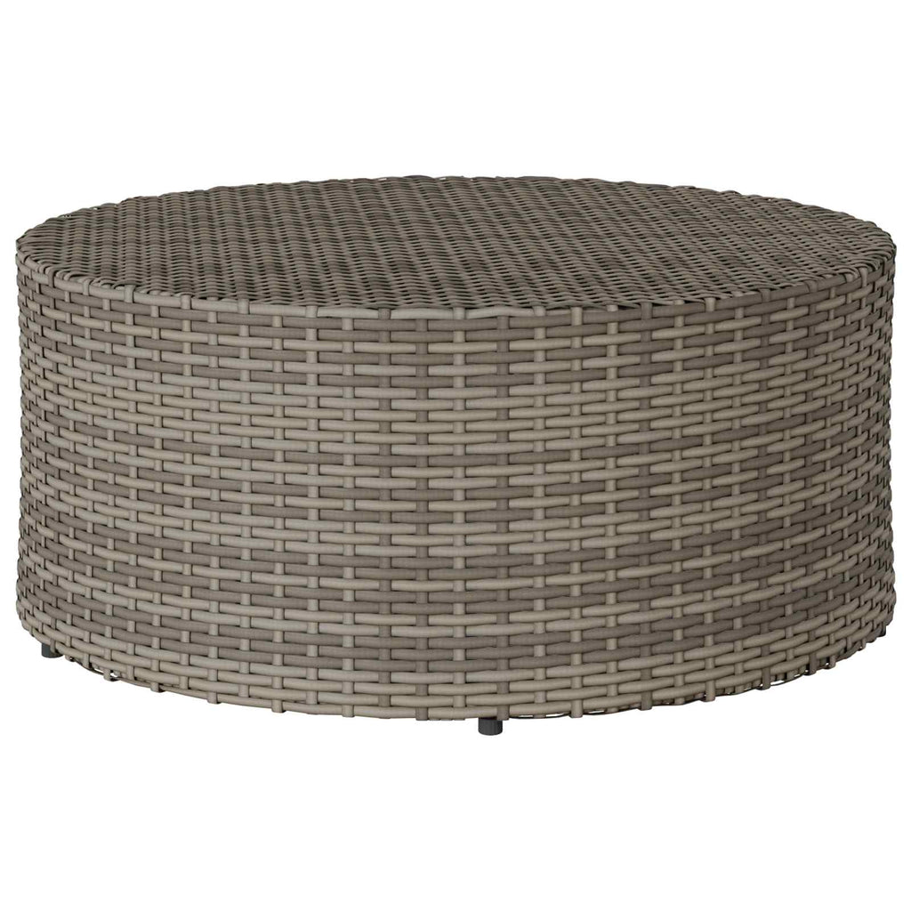 Outdoor Coffee Table Ø 68 X 30 Cm Poly Rattan