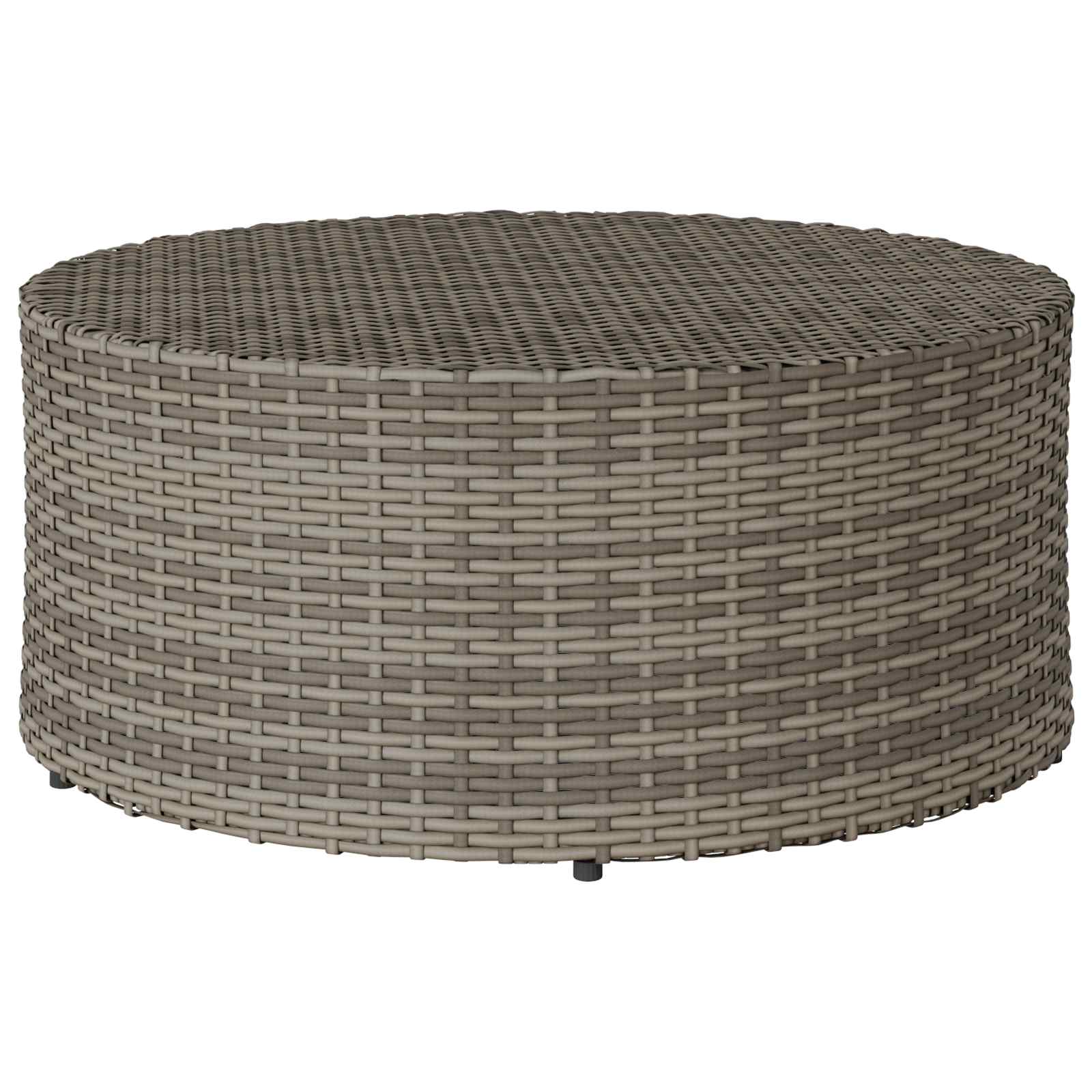 Outdoor Coffee Table Ø 68 X 30 Cm Poly Rattan