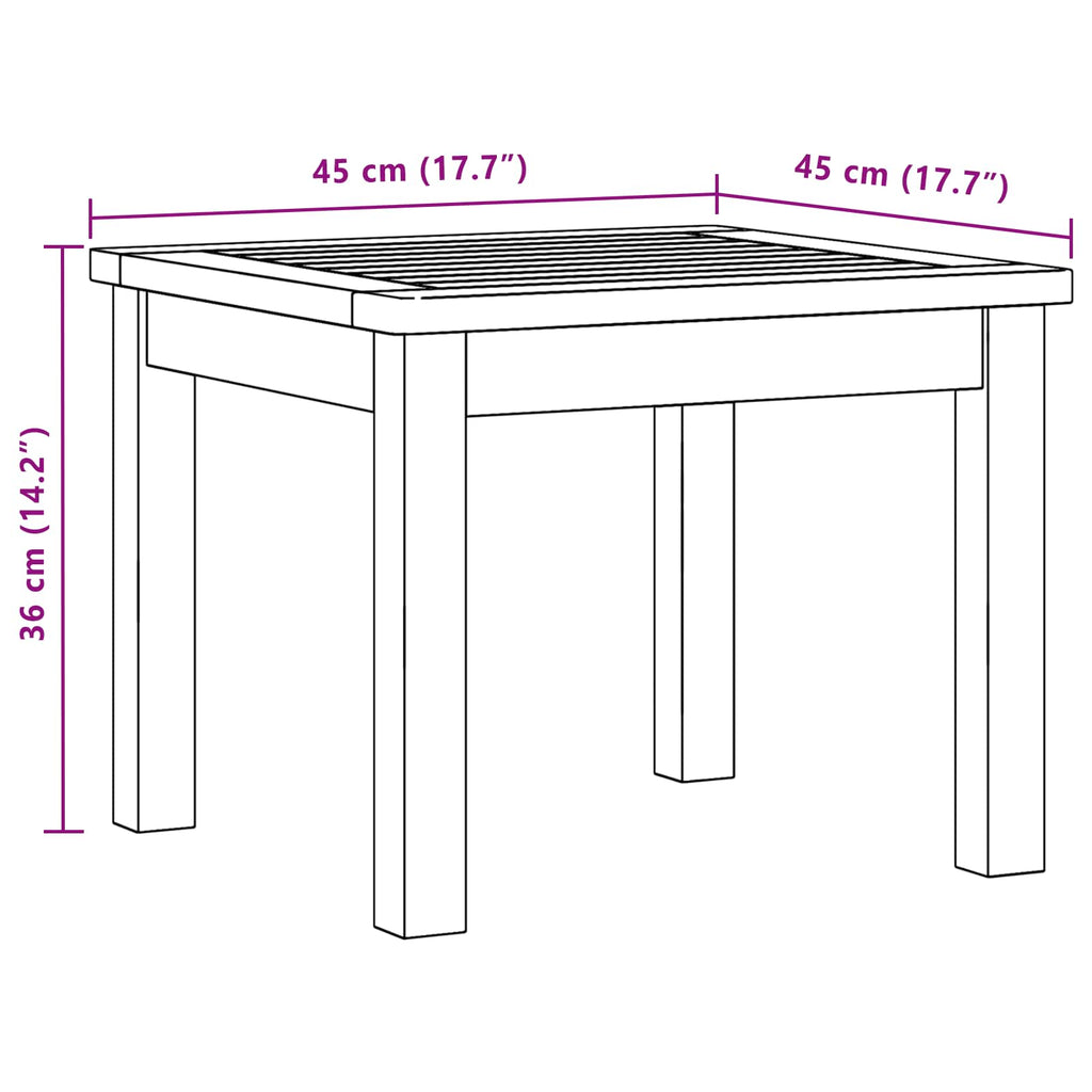 Coffee Table Solid Acacia Wood