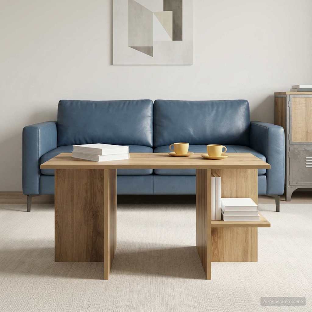 Coffee Table 87 X 50 X 45 Cm Engineered Wood