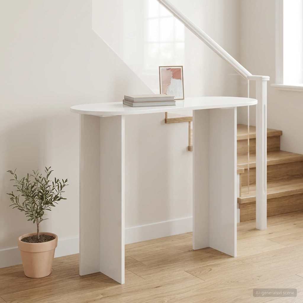 Console Table 100 X 39.5 X 75 Cm Engineered Wood