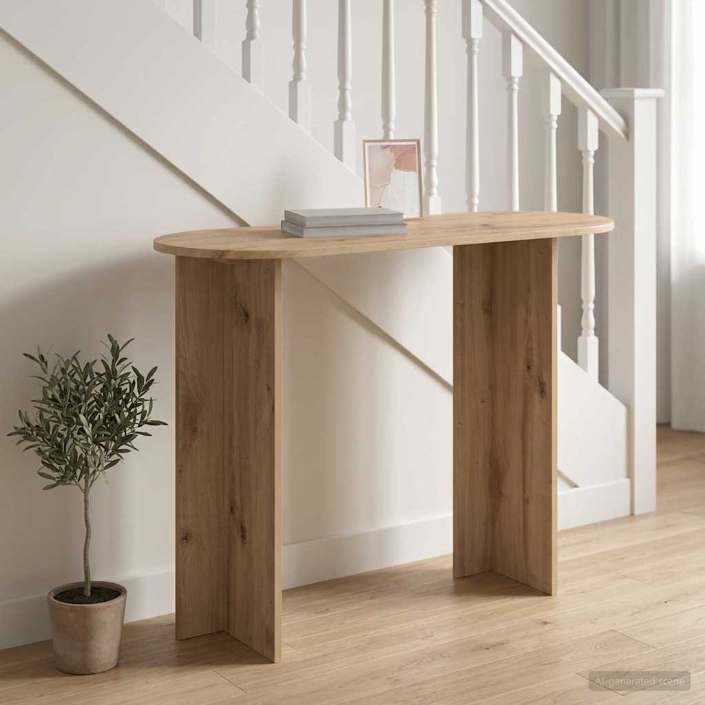 Console Table 100 X 39.5 X 75 Cm Engineered Wood