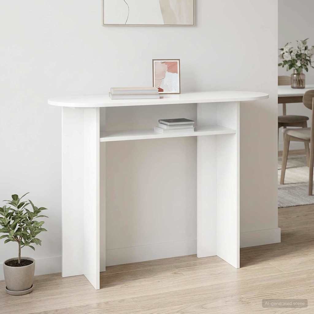 Console Table 100 X 39.5 X 75 Cm Engineered Wood