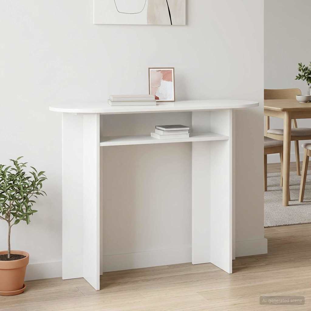 Console Table 100 X 39.5 X 75 Cm Engineered Wood