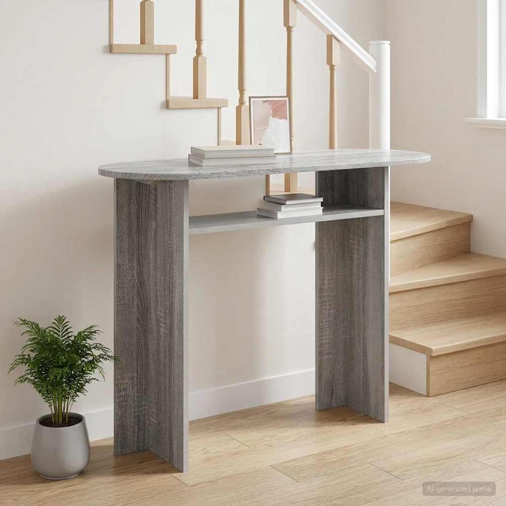 Console Table 100 X 39.5 X 75 Cm Engineered Wood