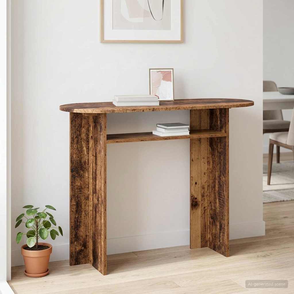 Console Table 100 X 39.5 X 75 Cm Engineered Wood