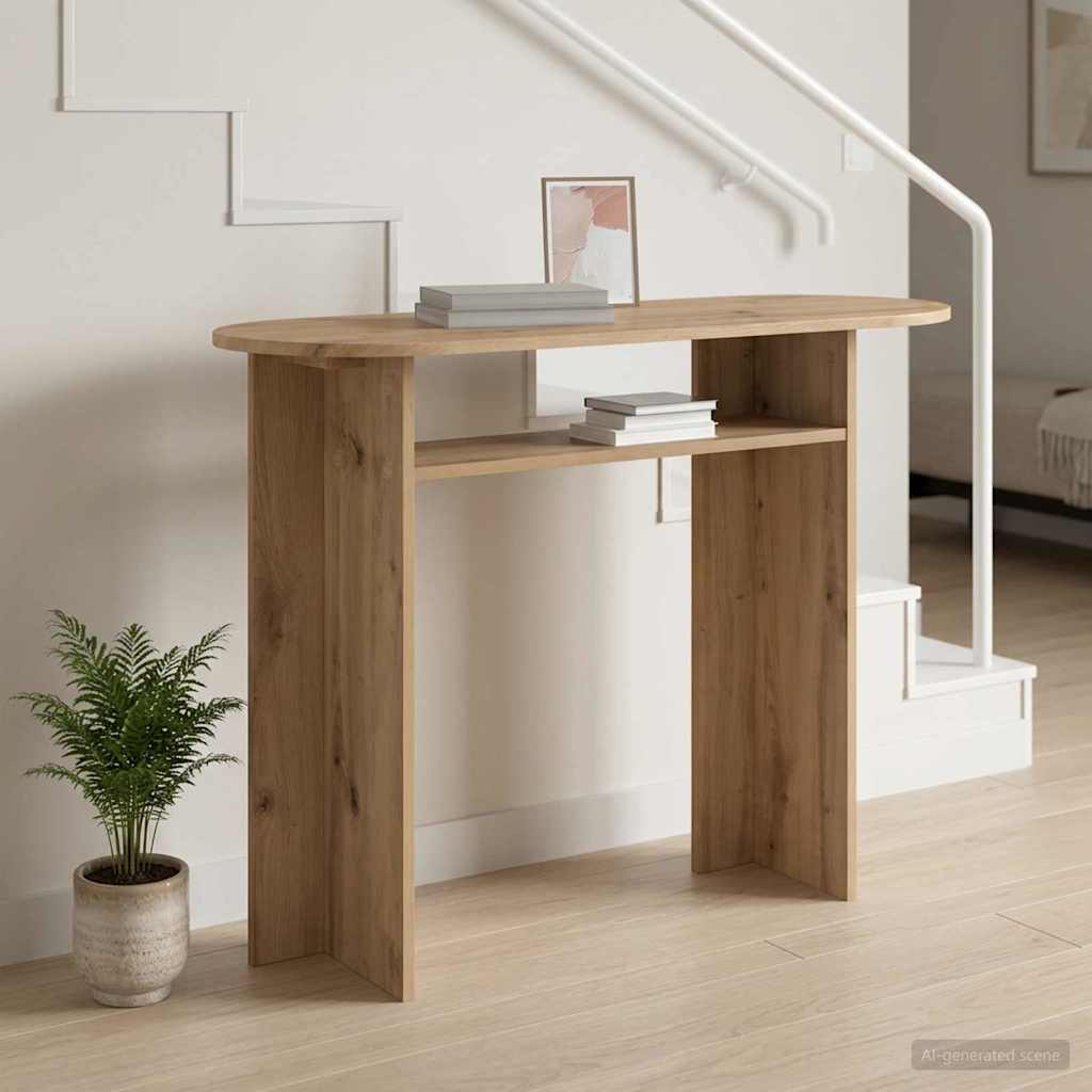 Console Table 100 X 39.5 X 75 Cm Engineered Wood